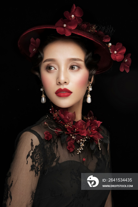 Fashion retro Asian Girl