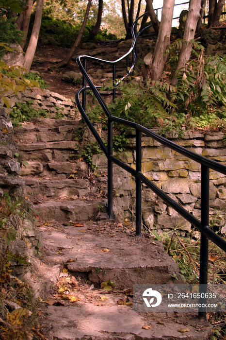 winding stairs in the park