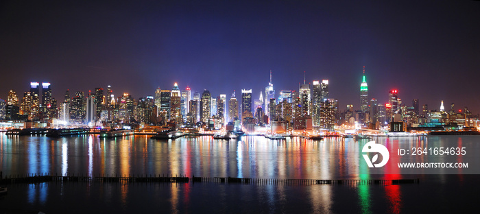 NEW YORK CITY NIGHT PANORAMA