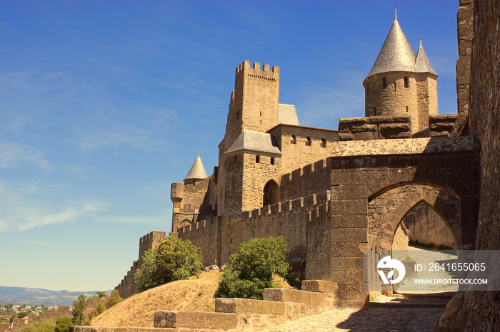 卡尔卡松:法国南部有城墙的堡垒城市
