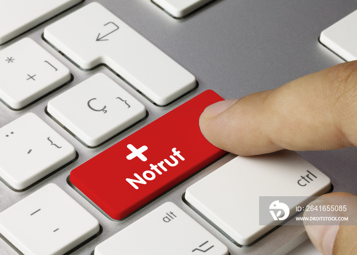 Notruf tastatur。手指