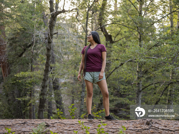 Indigenous young woman in nature