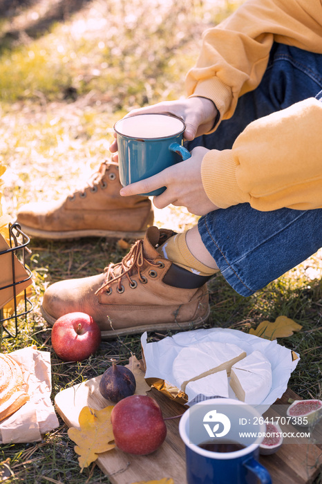 picnic in the woods