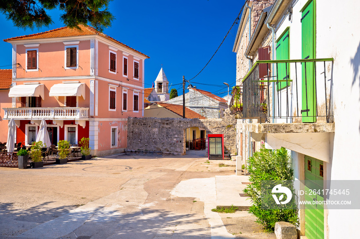 Zadar石头街和广场景观附近的Sukosan古村落