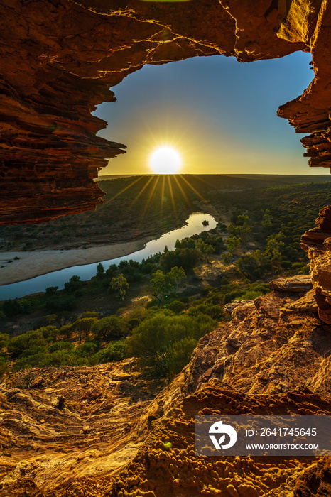 sunrise at natures window in kalbarri national park, western australia 20