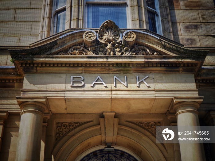 Bank Sign and Facade