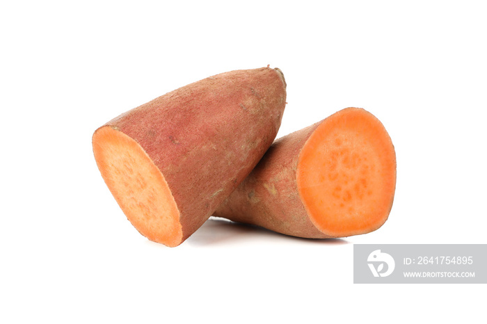 Sweet potato isolated on white background. Vegetables