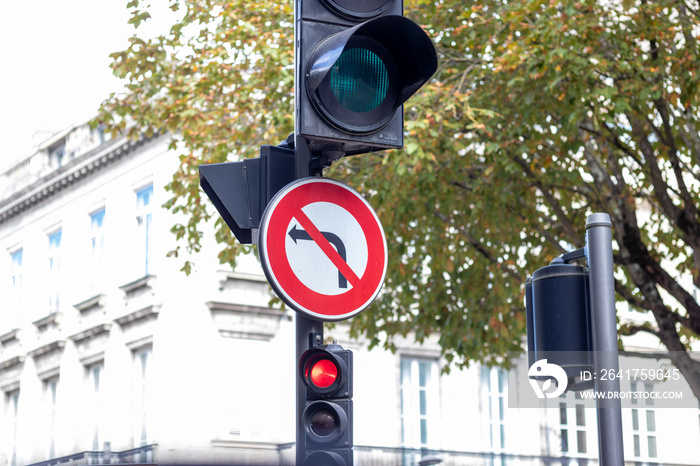 Interdiction de tourner à droite