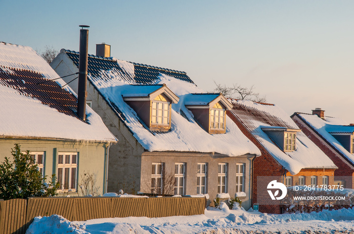 traditional buildings in Danish town