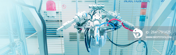 用于注塑厂超声波焊接的网页横幅机器人和人工智能工程