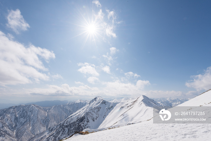 谷川岳　雪山　冬山