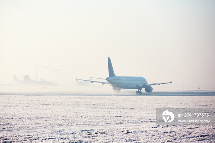 Airport in winter