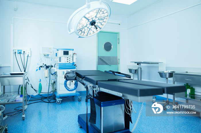 Interior of operating room in modern clinic