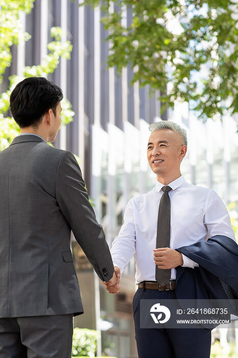 商务人士握手问候