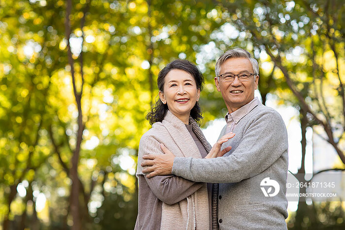 甜蜜的老年夫妇