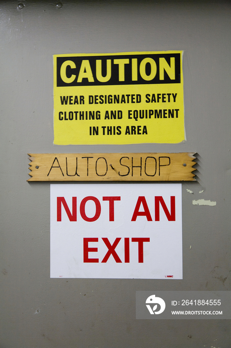 Signs On Workplace Door
