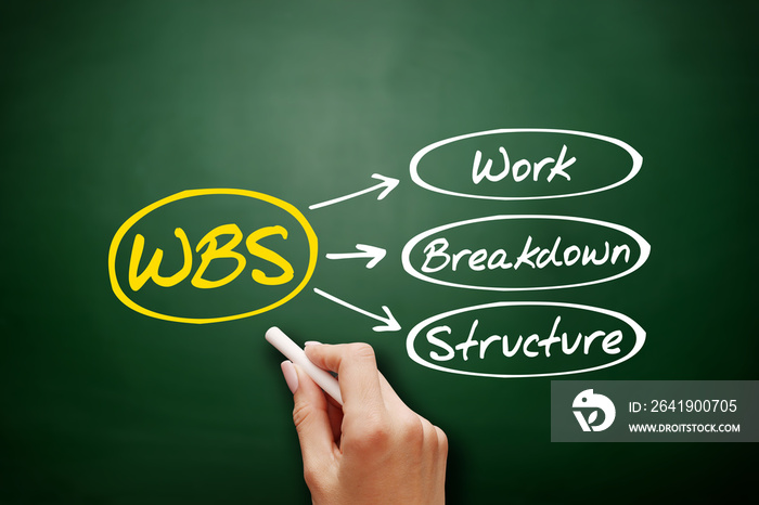 WBS - Work Breakdown Structure acronym, business concept background