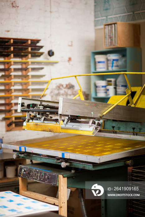 Machinery in artists studio