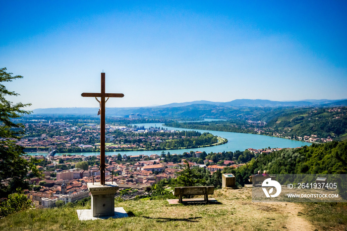 La vallée du Rhône depuis Condrieu