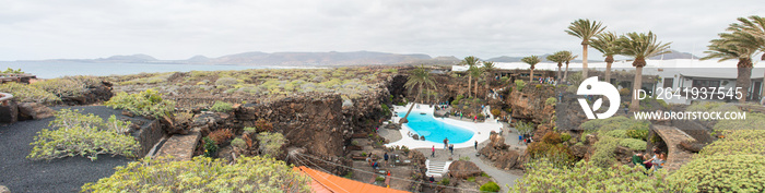 Jardín de Jameos del Agua Spanien Kanaren Lanzarote