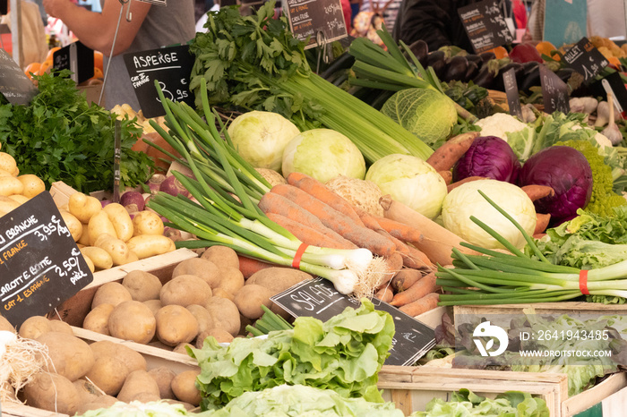 Légumes au marché