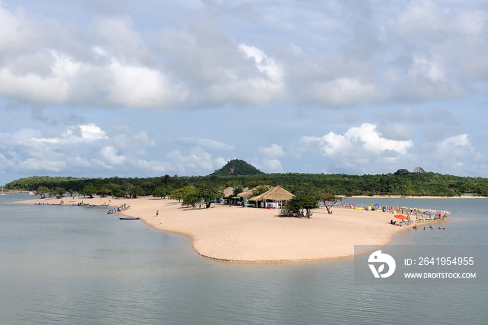 View of The Island of Love in Alter do Chão, state of Pará, northern region. An island with freshwat