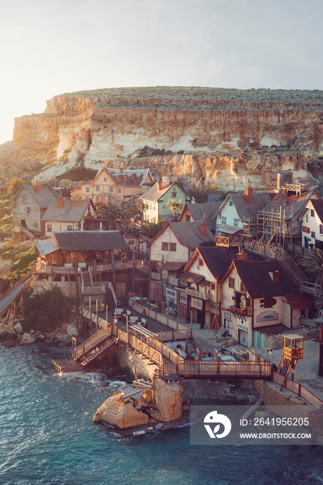 View at the Popeye village, Malta