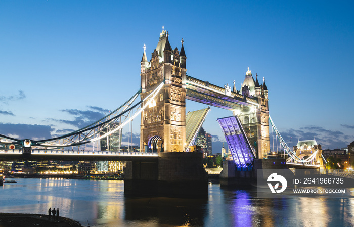 Tower Bridge at dusk, London