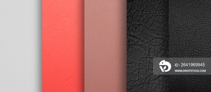 Artificial leather variety shades of colors