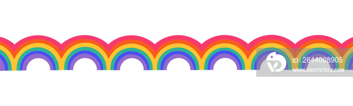 LGBT+ pride banner frame element