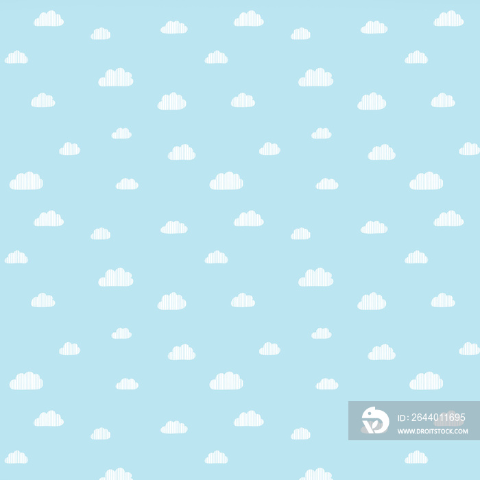 seamless pattern with clouds