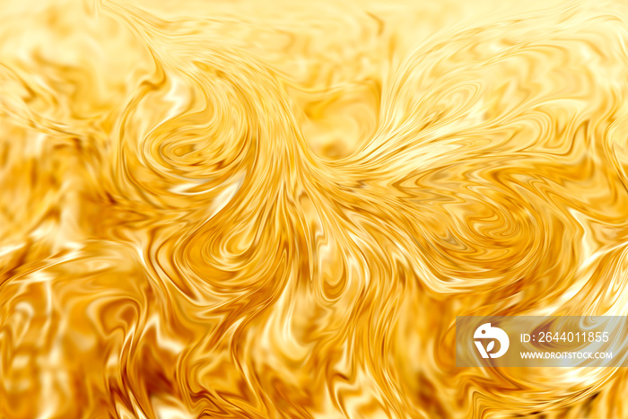 抽象金色液体离婚明亮背景插图