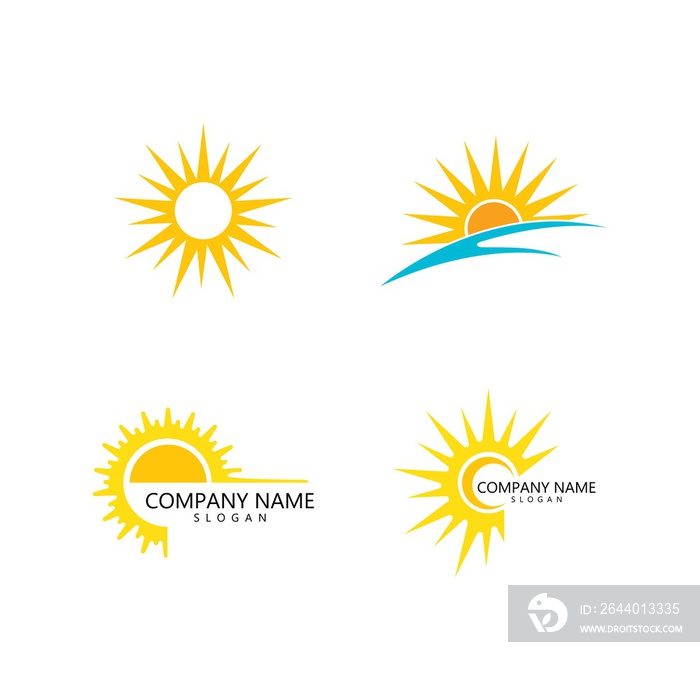 sun illustration logo