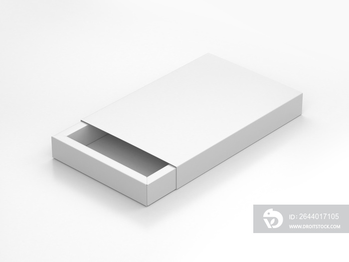 White gift box Mockup on gray background