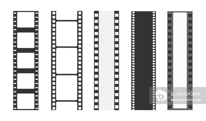 电影胶片模板。底片和胶片，媒体胶片。胶片卷，胶片35mm，幻灯片