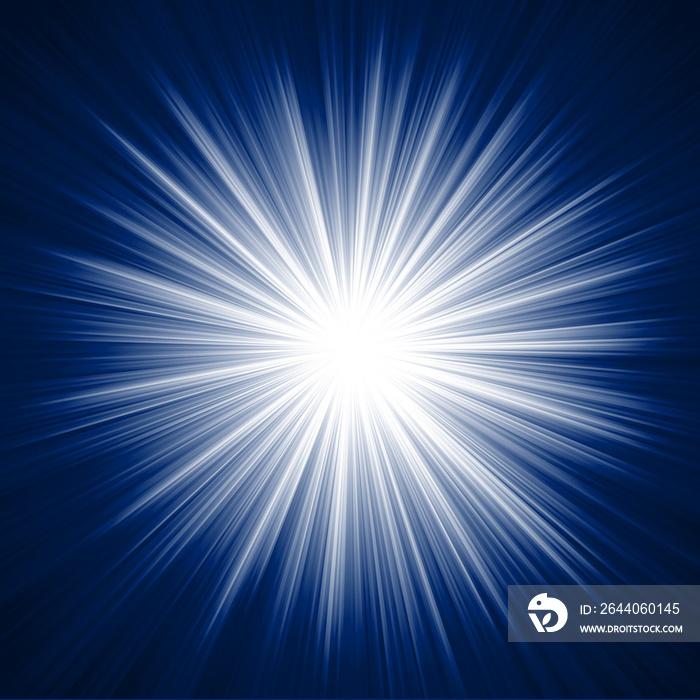 Starburst Blue Light Beam Abstract Background