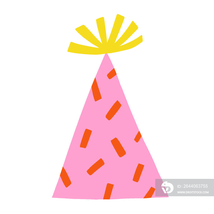 Party hat birthday celebrations illustration