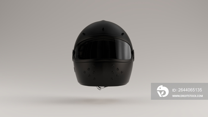 Black Motorcycle Helmet with Goggles 3d illustration 3d render