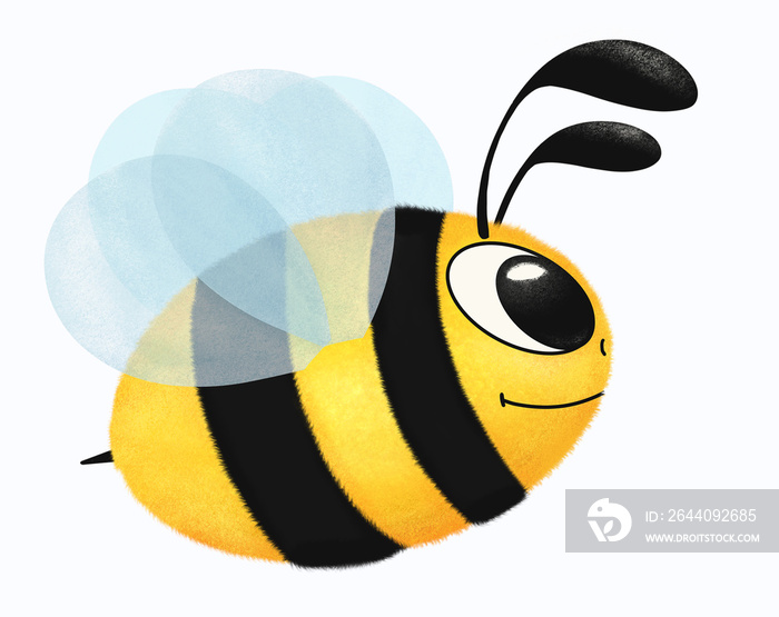 Cute bee clipart, bees illustration, bug, png clip art, digital summer clipart, Hand Painted