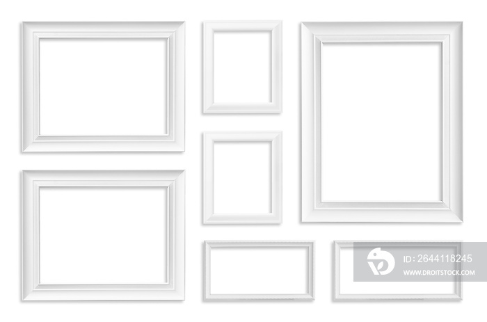 White frame isolated