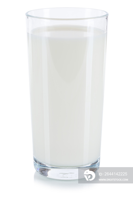 Frische Milch Glas Milchglas freigestellt Freisteller isoliert