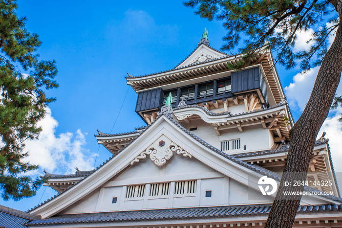 Kokura Castle was built by Hosokawa Tadaoki in 1602,Historical building.Kokura Castle is a Japanese 