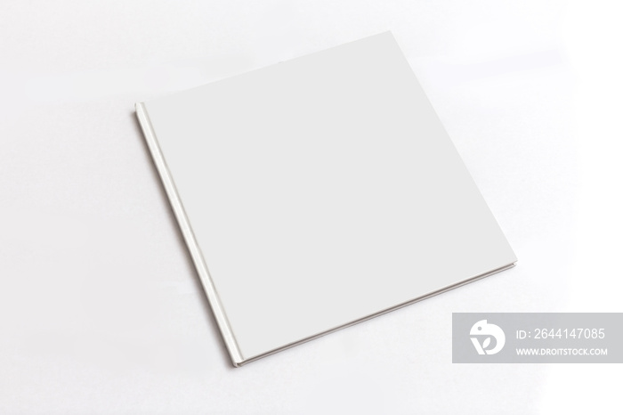 灰色背景空白方形封面书模板