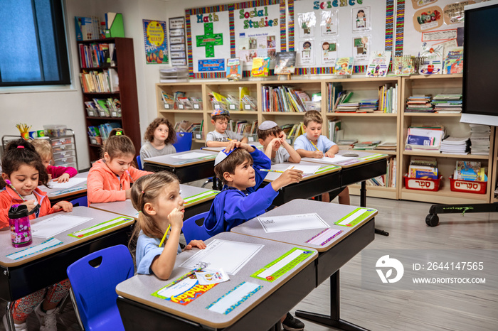 Children in a classroom