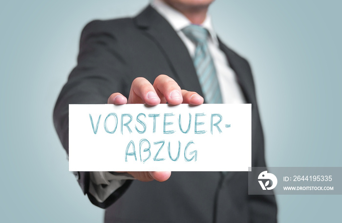 Vorsteuerabzug