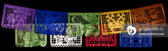 Dia de los muertos, Papel picado para el dia de los muertos