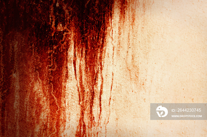 Blood Texture Background. Texture of  Concrete wall with bloody red stains.