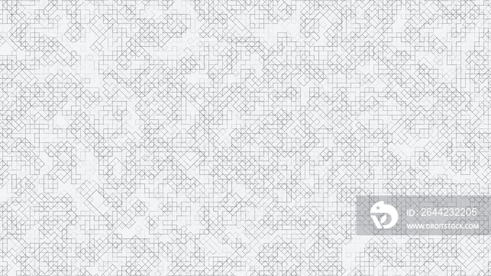 4K Square Grid Digital Displacment Map Black And White Background