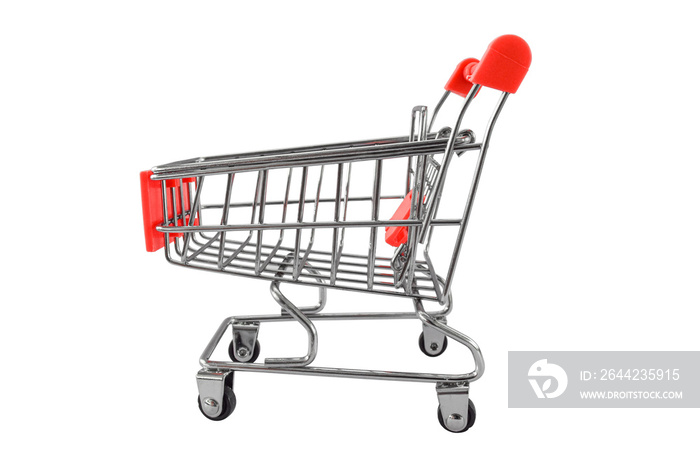 Shopping cart isolated on transparent background - PNG format.