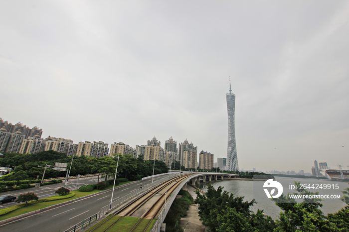 广东省广州珠江新城城市建筑